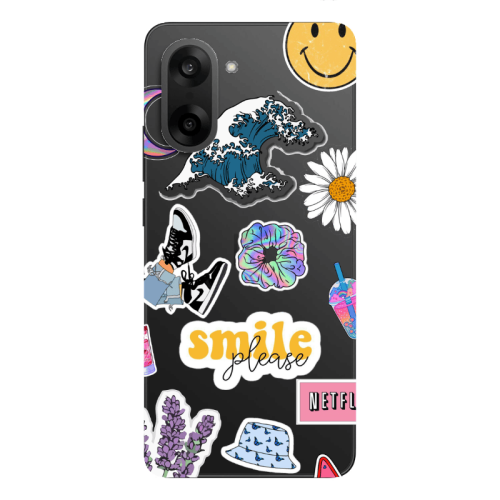Oneplus Nord CE 5 Smile Moon Transparent Silicone TPU Θήκη
